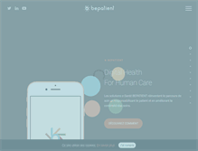 Tablet Screenshot of bepatient.com